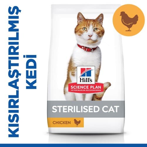 Hill's SCIENCE PLAN Kısırlaştırılmış Yetişkin Tavuklu Kedi Maması 3 kg