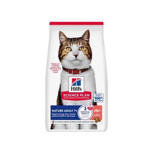 Hill's SCIENCE PLAN +7 Somonlu Yaşlı Kedi Maması 1,5 kg